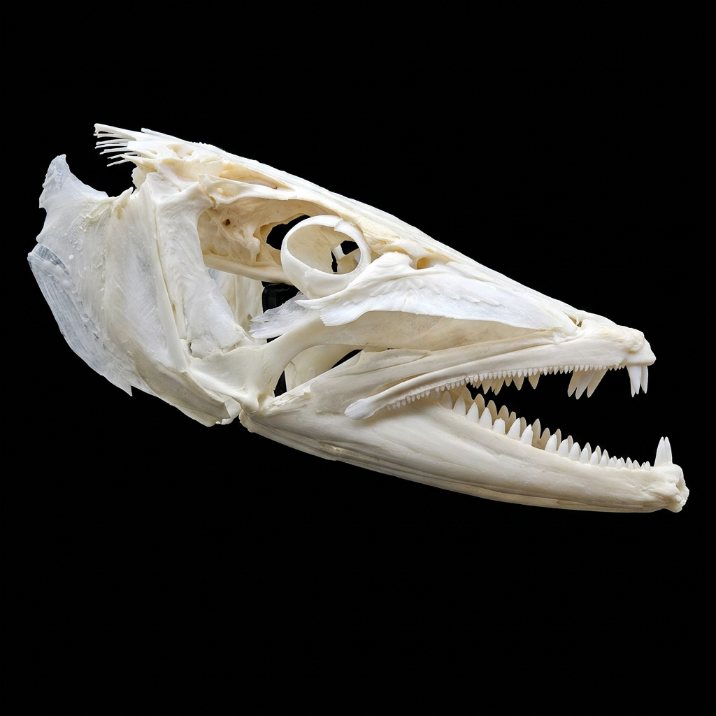 Articulated fish skull